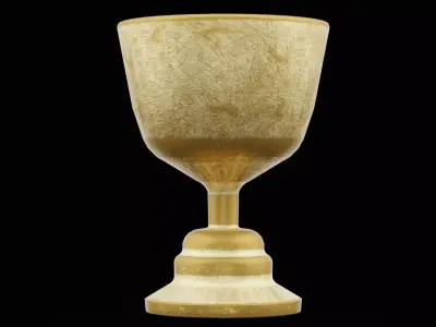 Golden Chalice Low-poly 3D model