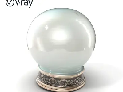 Eiffel Tower Glass Snow Globe model pack Low-poly 3D model