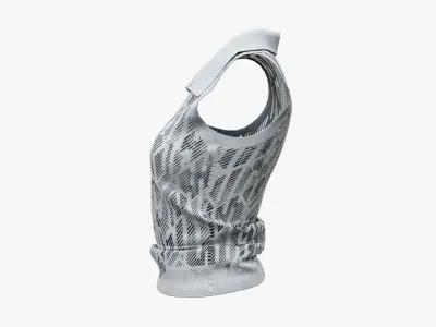 Womens Sport Shirt Low-poly 3D model