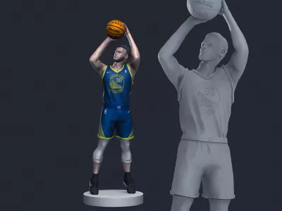 Steph Curry 3D Printable 6 3D print model