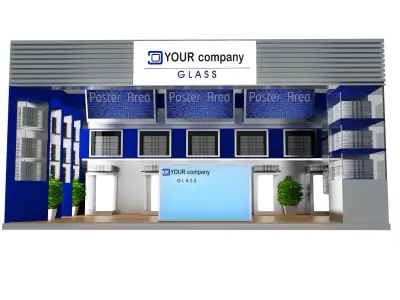 Booth Exhibition Stand a434b 3D model