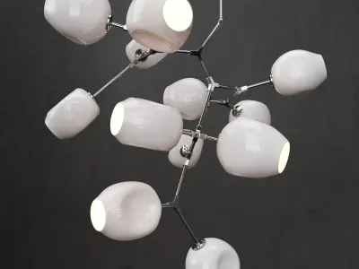 Collection Branching bubble 12 lamps 3D model