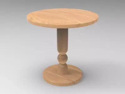 Muhf Side Table Low-poly 3D model