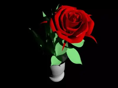 rose 3D model Free 3D model