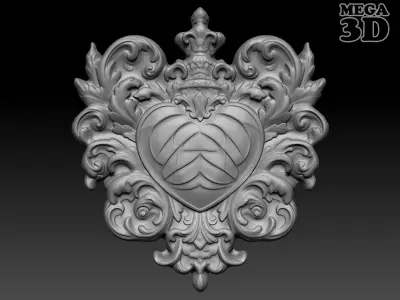 Bas relief Frame 240506 07 3D print model