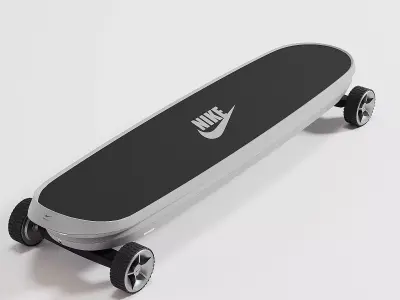 Nike electric skateboard Low-poly 3D model