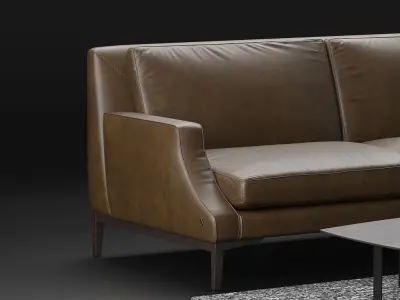 Natuzzi Winston sofa corner 3D model