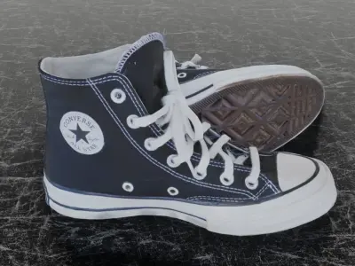 CONVERSE ALL STAR 3D SHOES Low-poly 3D model
