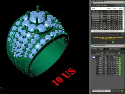 Luxury Men Rings Designs 5MR038 3D print model