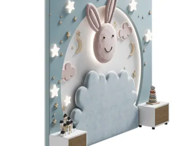 Kids wall panell 2 3D model
