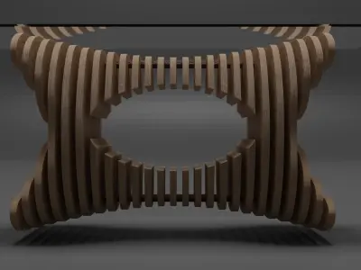 parametric table 3D model