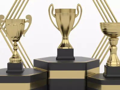 Trophy Cup Collection 3D model