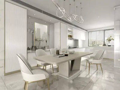 Modern restaurant kitchen 3D model
