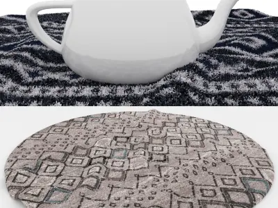 Rugs No 1001 Low-poly 3D model