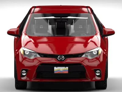 COROLLA 2014 SE  Low-poly 3D model