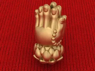hand buddha 3D print model