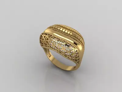 Women Plain Ring Ready STL Models Womens Ring 3d models 3D print model 21
