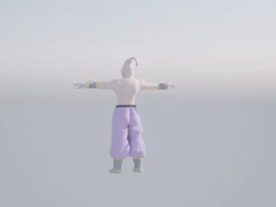 Majin Buu Low-poly 3D model