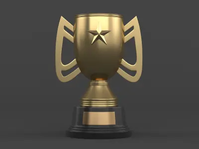 Trophy Cups 3D model 37