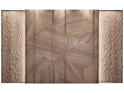 Decor wood Panel 85 3D model