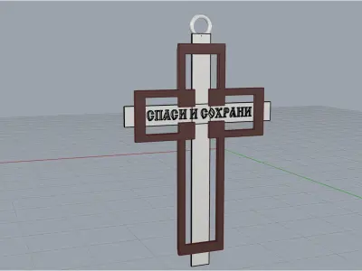 Cross Pendant 8512 3D print model