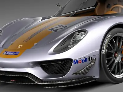 Porsche 918 RSR 2012 3D model