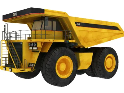 Dump Truck Low-poly 3D model by gayan220