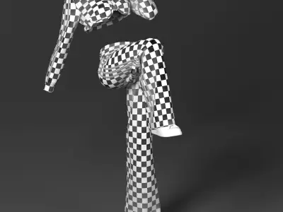 WOMEN ADIDAS SET 3D model