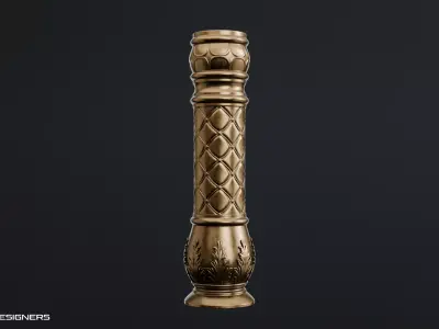 Ornamental Column - Classical Columns 3D model