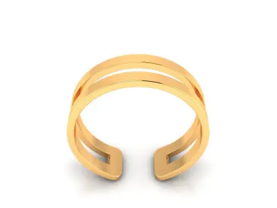Ring M159 The luxury female abstract ring wedding 3D print model