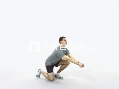 Romance 03G Volleyball Digging Sports Man Low-poly 3D model