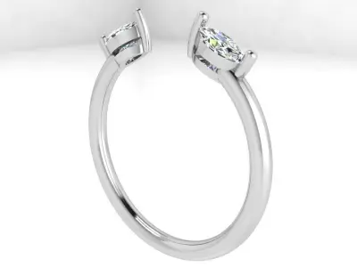 Marquise Basket Ring 4137 3D print model