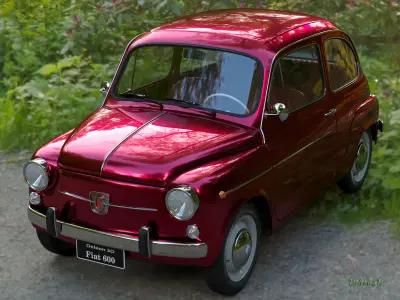 Fiat 600  3D model