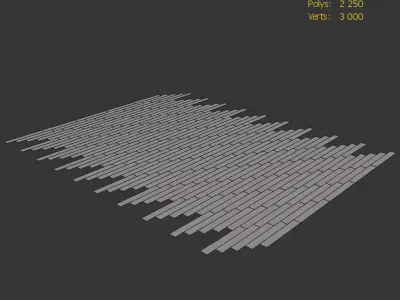  Wood Floor Oak Portland Wildwood 3D model