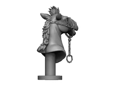 Camel head 3D print model