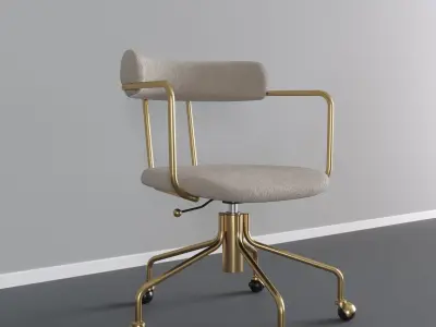 Lenox Swivel Office Chair Low-poly 3D model