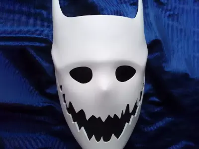 Oni Batman Joker Mask Minimalist toy 3D print model