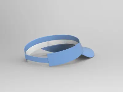 Tennis Hat Low-poly 3D model