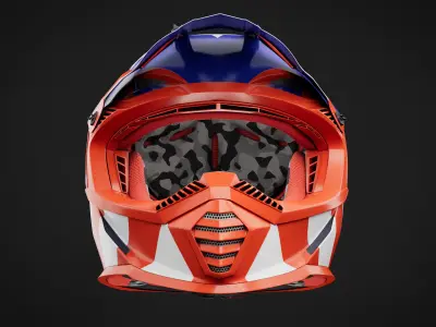 Motocross Helmet LS2 - America Version 3D model