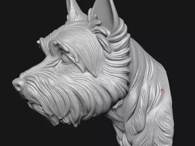 west highland white terrier 3D print model