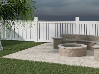 Stone Fire Pit Free low-poly 3D model