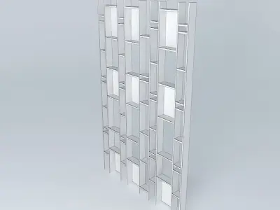 Modern Bookshelf Free 3D model
