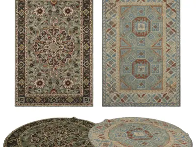 Rugs No 878 Low-poly 3D model