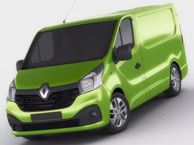 Renault Trafic 2015 panel van 3D model