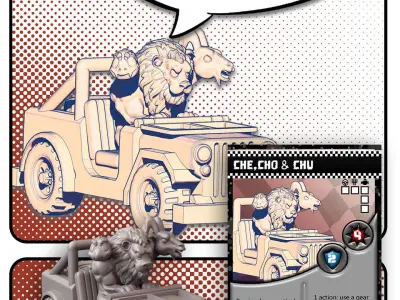 Che Cho and Chu TUSSLE FOR VICTORY 3D print model