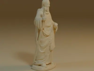 saint statue 3D model