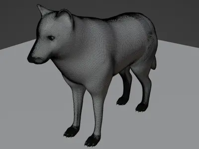 Japanese Yokai - Raiju 3D model