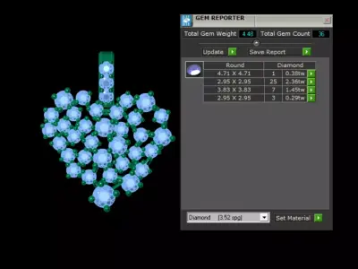 Golden Spirit Collection Heart  Samurai Star Pendants 3D print model