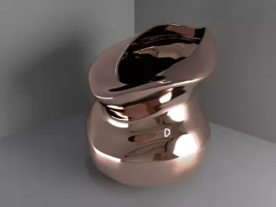 Copper vase 3D model