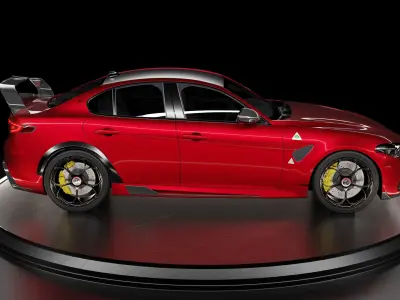 Alfa Romeo Giulia GTAm 3D model